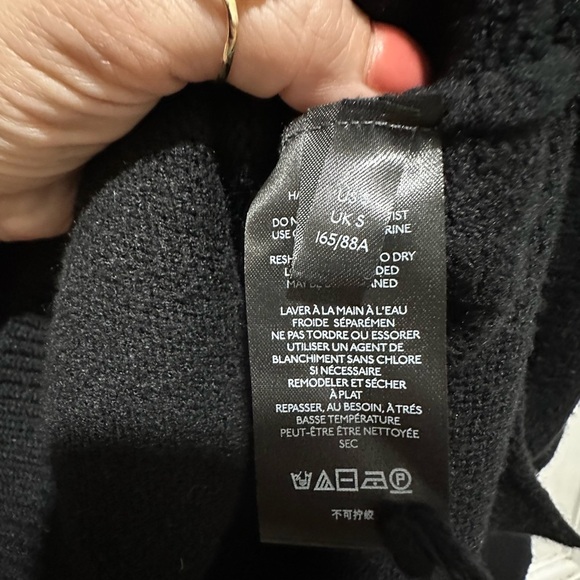 Anthropologie Maeve Womens Sweater Crystal Mock Neck Pullover Black Size Small - Picture 4 of 5